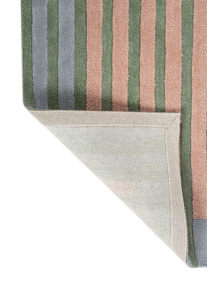 caliedo pink and purple wool and viscose hand tufted Rug - Backing Shot caliedo pink and purple wool and viscose hand tufted Rug - Backing Shot