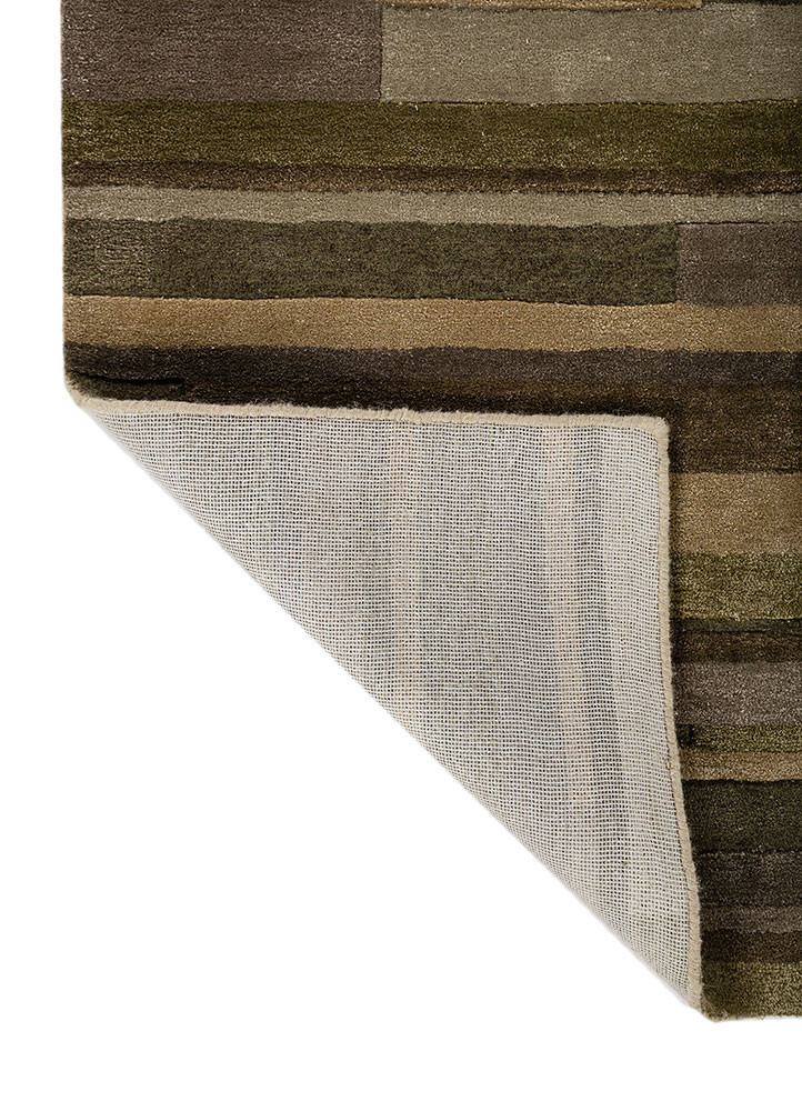 caliedo green wool and viscose hand tufted Rug - Backing Shot caliedo green wool and viscose hand tufted Rug - Backing Shot