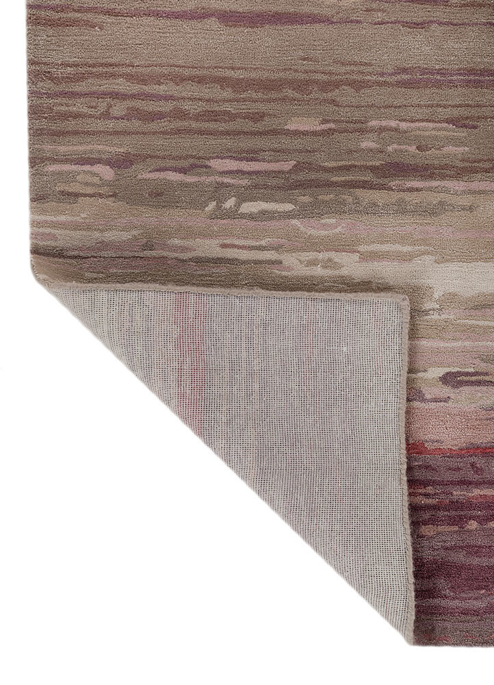 genesis beige and brown wool and viscose hand tufted Rug - Backing Shot genesis beige and brown wool and viscose hand tufted Rug - Backing Shot