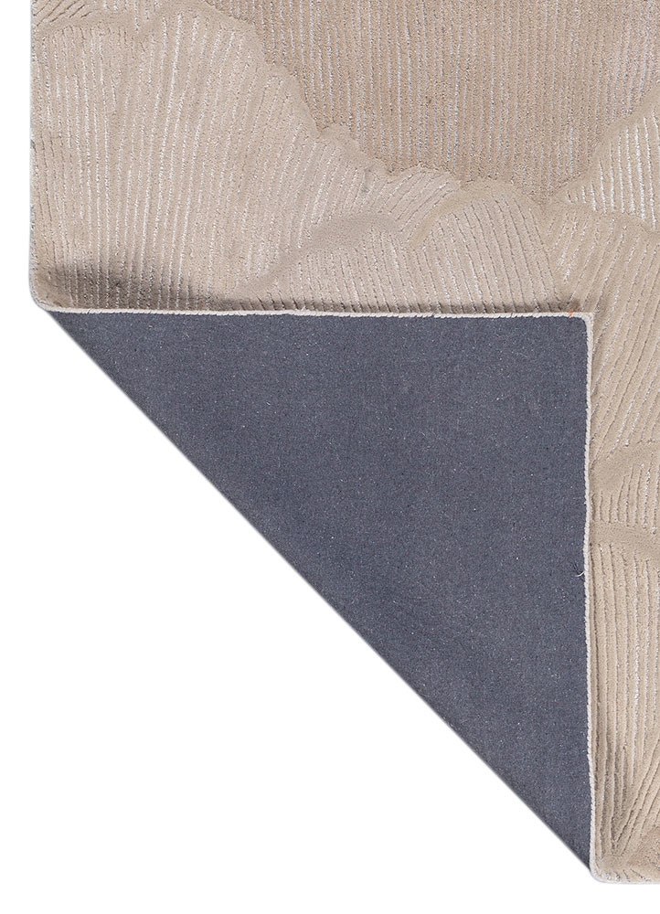 aurelia ivory wool and viscose hand tufted Rug - Backing Shot aurelia ivory wool and viscose hand tufted Rug - Backing Shot