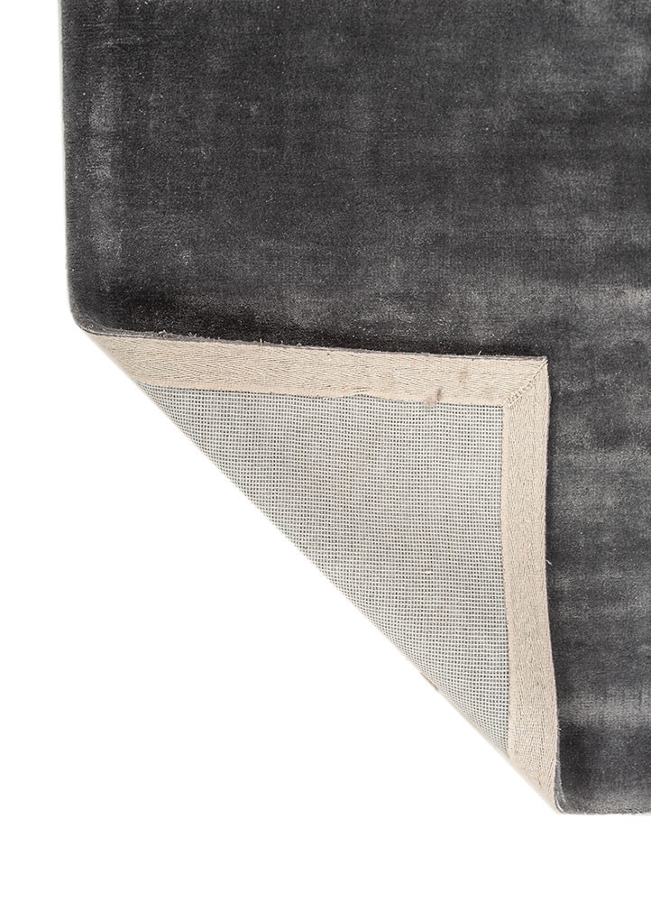 cera blue viscose hand tufted Rug - Backing Shot