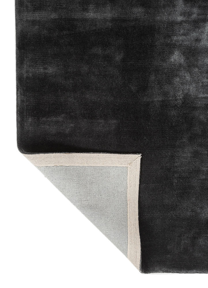 cera blue viscose hand tufted Rug - Backing Shot
