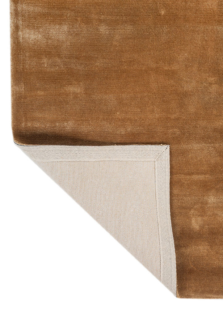 cera gold viscose hand tufted Rug - Backing Shot