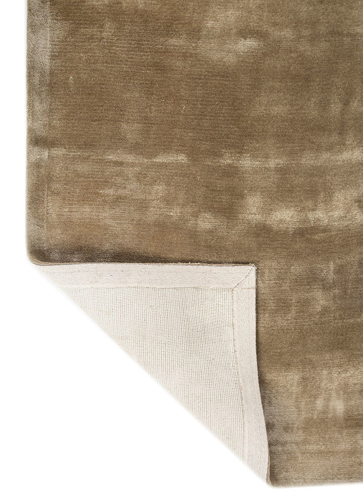cera green viscose hand tufted Rug - Backing Shot