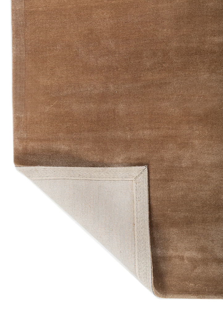 cera beige and brown viscose hand tufted Rug - Backing Shot cera beige and brown viscose hand tufted Rug - Backing Shot