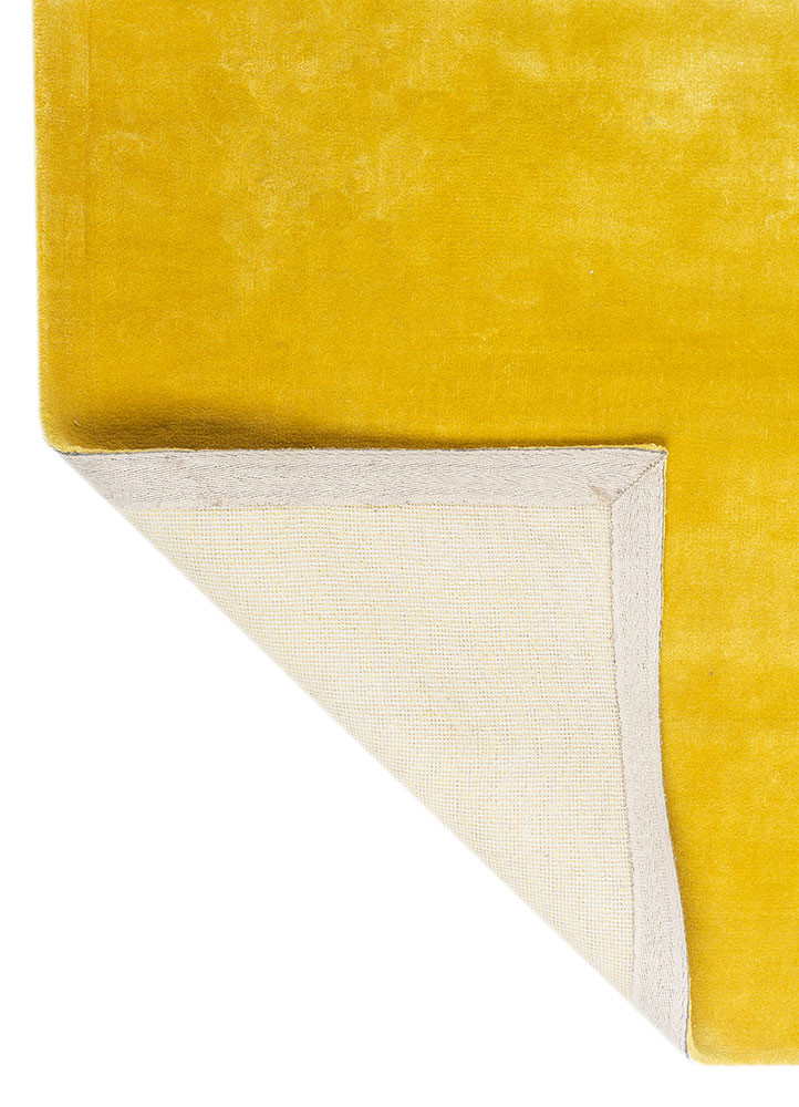 cera gold viscose hand tufted Rug - Backing Shot cera gold viscose hand tufted Rug - Backing Shot