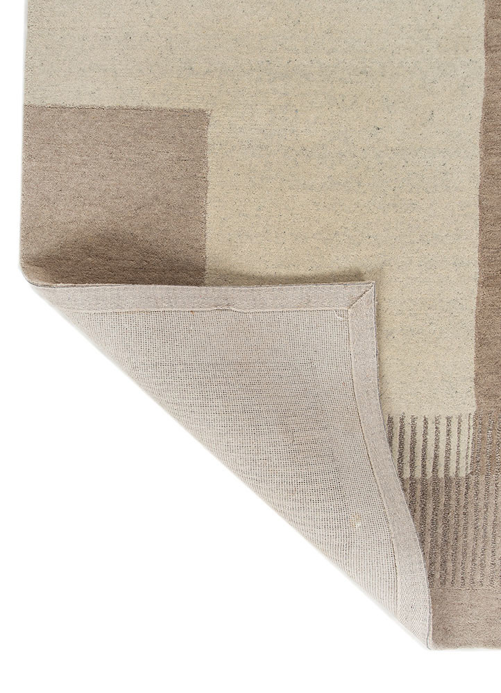 pathways ivory wool hand tufted Rug - Backing Shot pathways ivory wool hand tufted Rug - Backing Shot