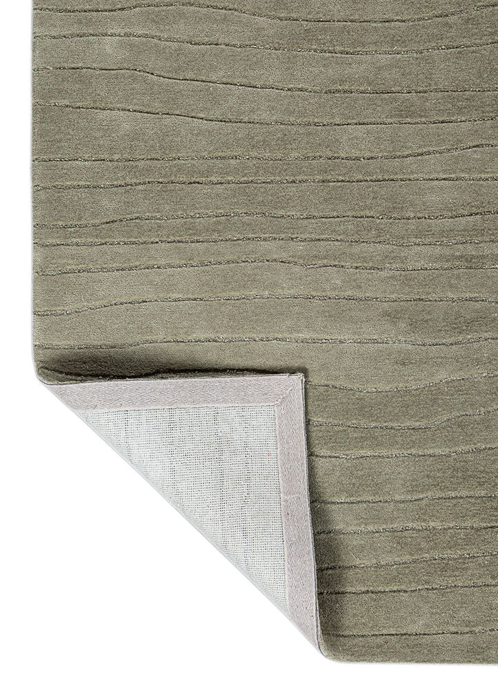 cera green wool and viscose hand tufted Rug - Backing Shot cera green wool and viscose hand tufted Rug - Backing Shot