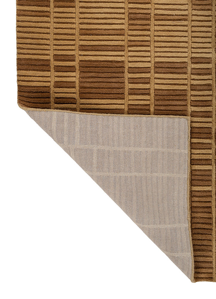 wild wanderlust gold wool hand tufted Rug - Backing Shot wild wanderlust gold wool hand tufted Rug - Backing Shot