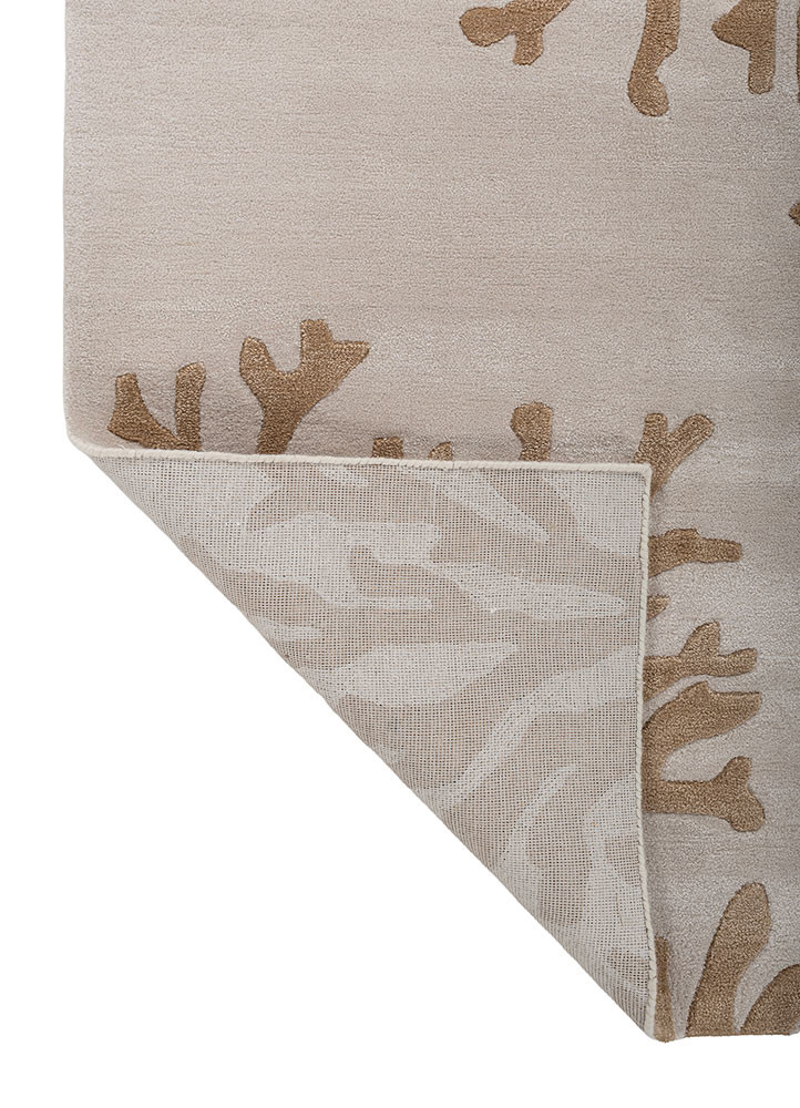 modo ivory wool hand tufted Rug - Backing Shot modo ivory wool hand tufted Rug - Backing Shot