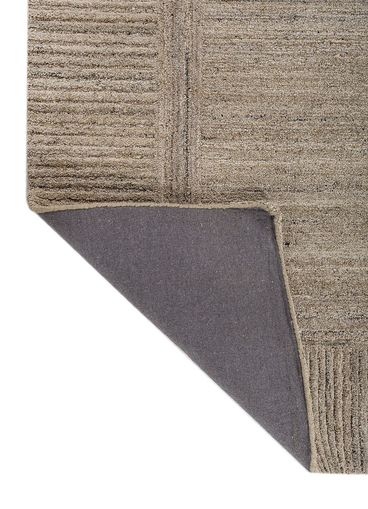 pathways green wool and viscose hand tufted Rug - Backing Shot