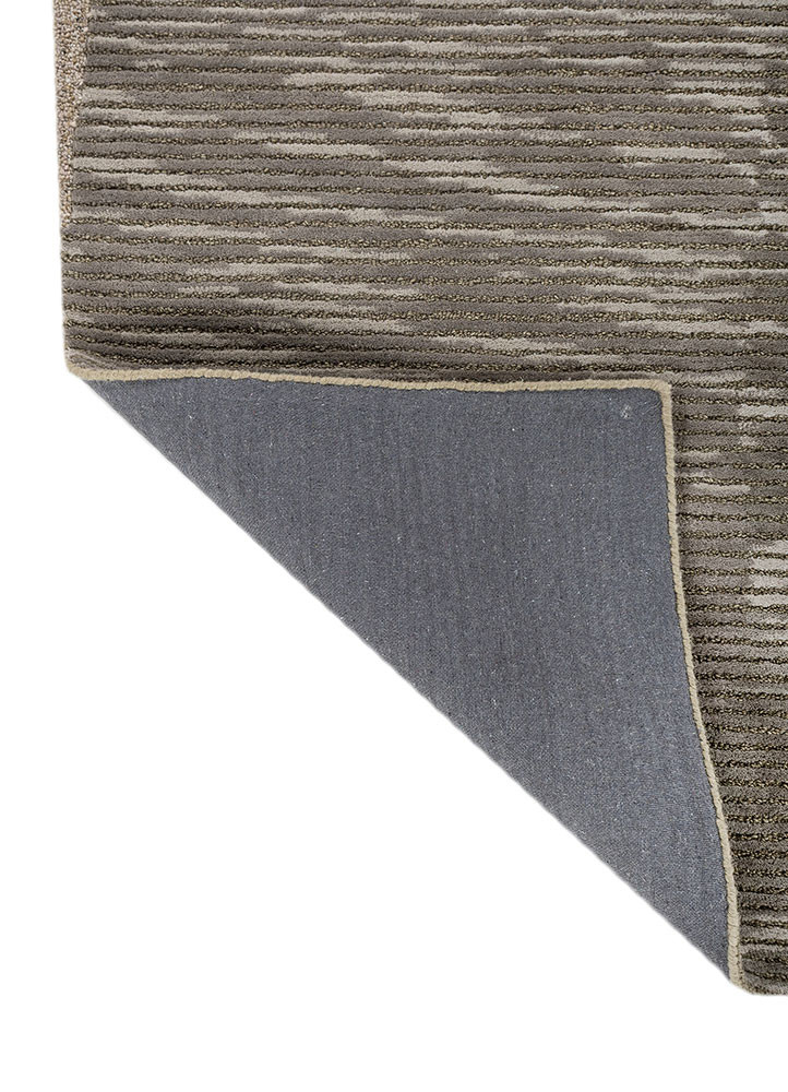 pathways grey and black wool and viscose hand tufted Rug - Backing Shot pathways grey and black wool and viscose hand tufted Rug - Backing Shot