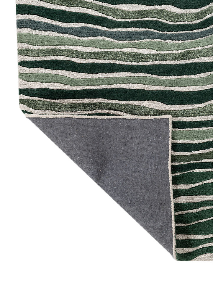 hacienda blue wool and viscose hand tufted Rug - Backing Shot hacienda blue wool and viscose hand tufted Rug - Backing Shot