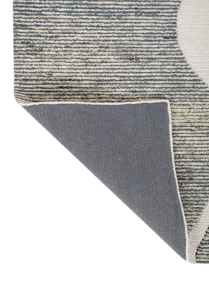 pathways ivory wool hand tufted Rug - Backing Shot