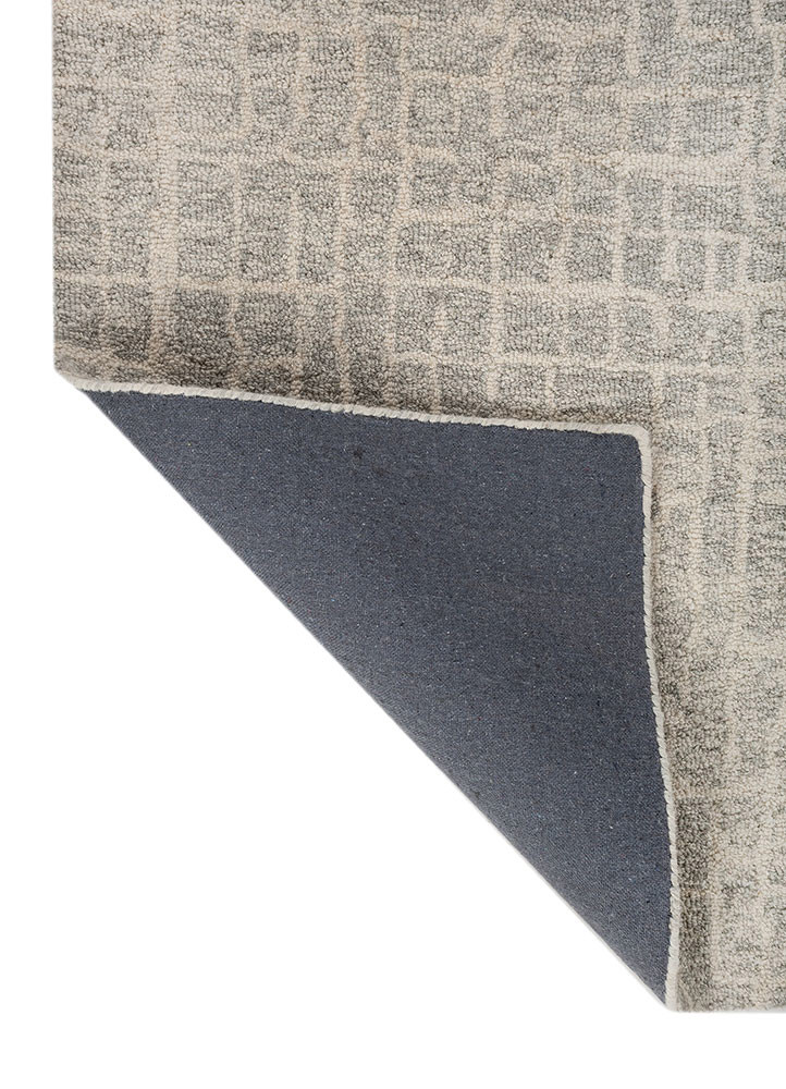 aprezo multi wool hand tufted Rug - Backing Shot