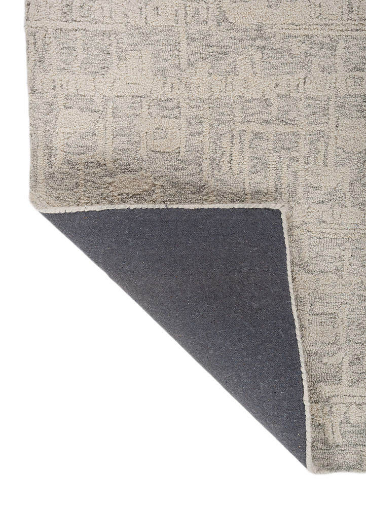 aprezo multi wool hand tufted Rug - Backing Shot