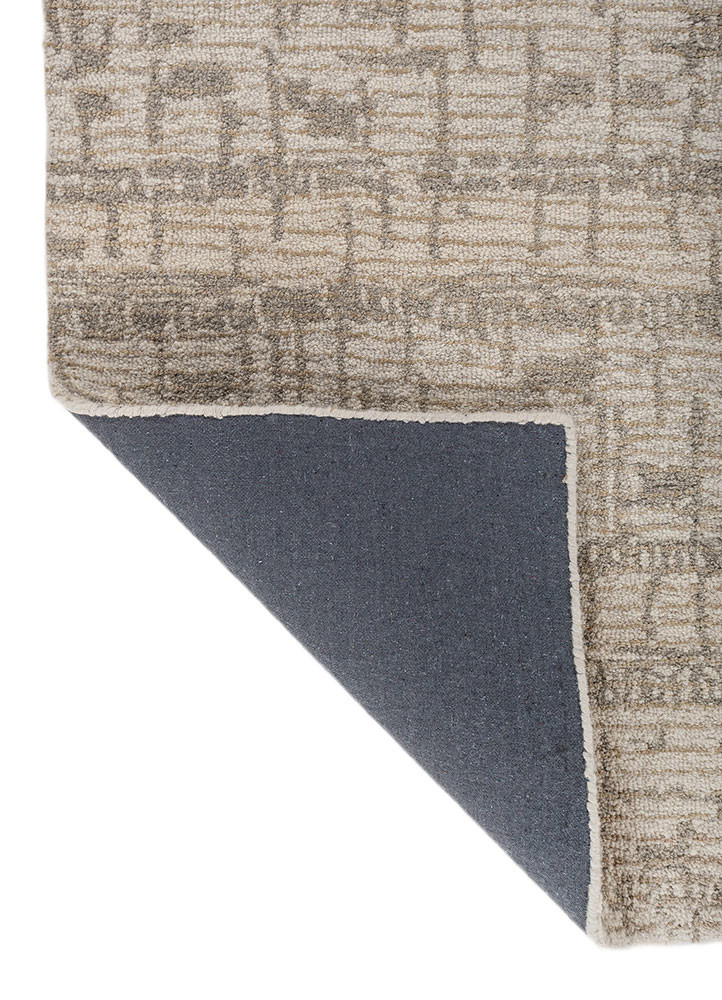 aprezo multi wool hand tufted Rug - Backing Shot