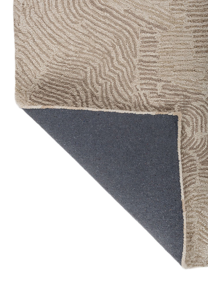 aprezo multi wool hand tufted Rug - Backing Shot