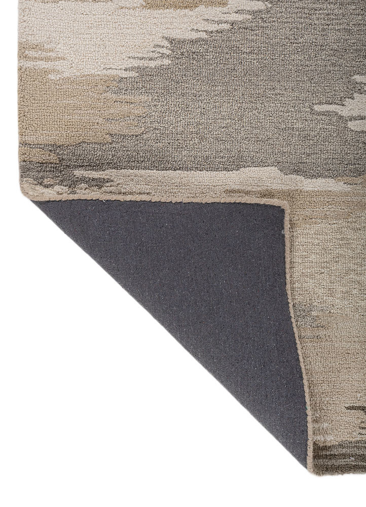 aprezo multi wool hand tufted Rug - Backing Shot