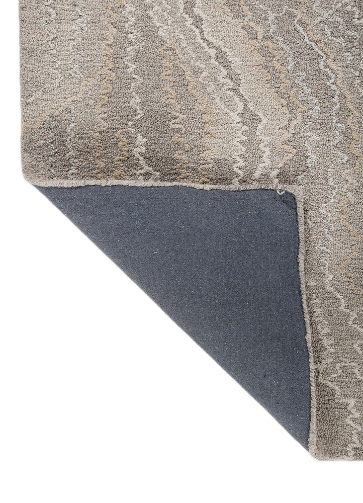 aprezo multi wool hand tufted Rug - Backing Shot
