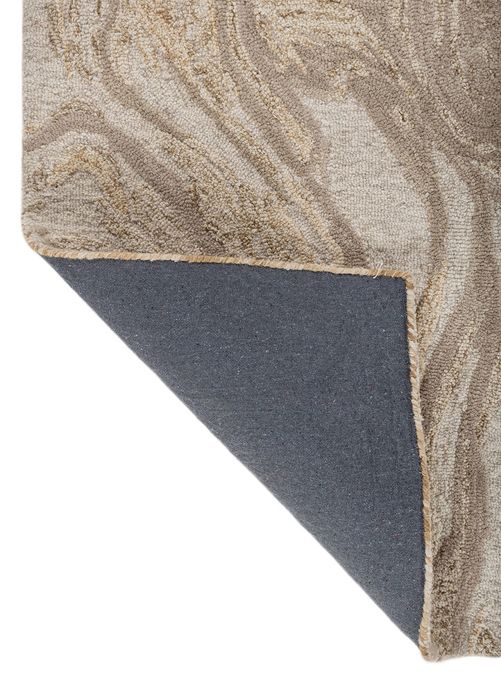 aprezo multi wool hand tufted Rug - Backing Shot