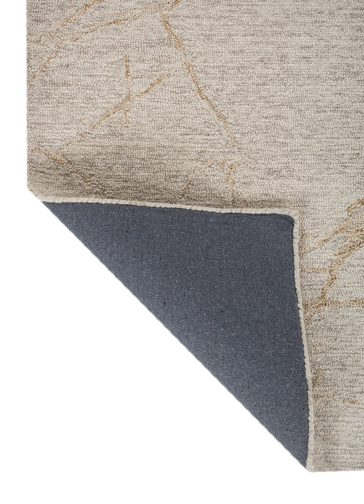 aprezo multi wool hand tufted Rug - Backing Shot