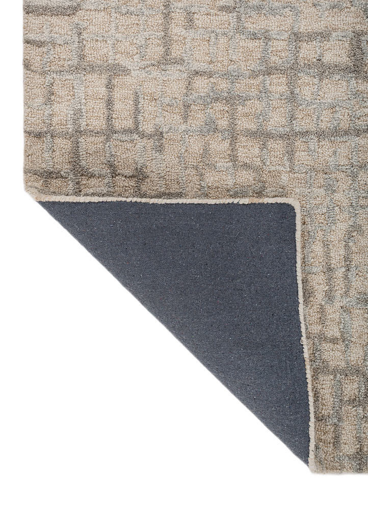 aprezo multi wool hand tufted Rug - Backing Shot