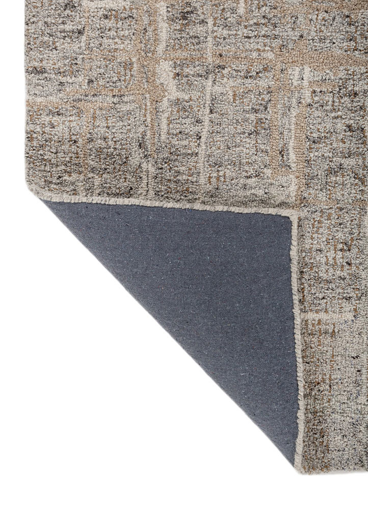 pathways multi wool hand tufted Rug - Backing Shot