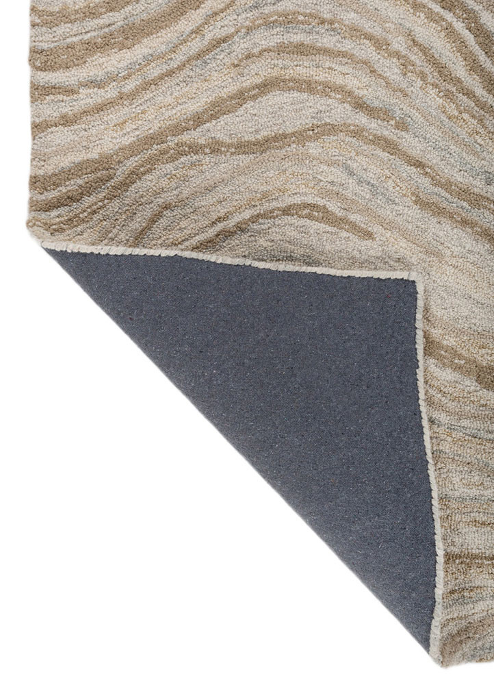 pathways multi wool hand tufted Rug - Backing Shot