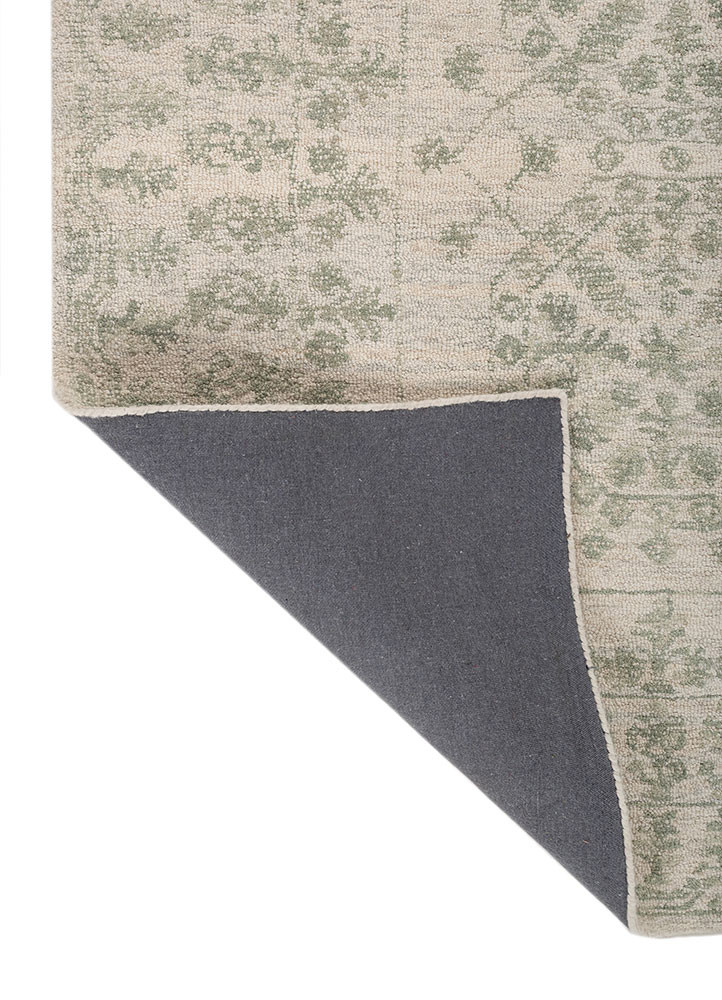 imara ivory wool hand tufted Rug - Backing Shot imara ivory wool hand tufted Rug - Backing Shot