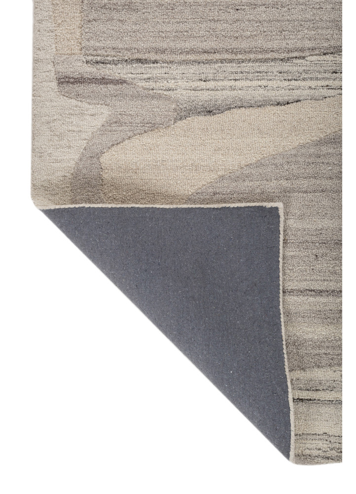 Aprezo Grey & Black Hand Tufted Wool Rugs - Tra-50486 - Jaipur Rugs US