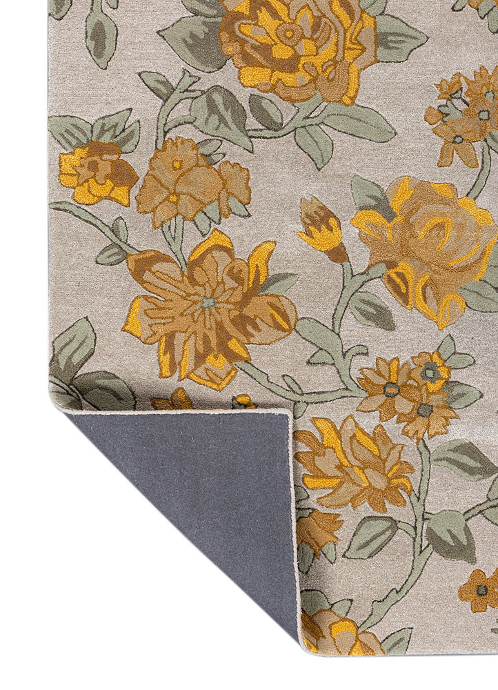 hacienda ivory wool and viscose hand tufted Rug - Backing Shot hacienda ivory wool and viscose hand tufted Rug - Backing Shot