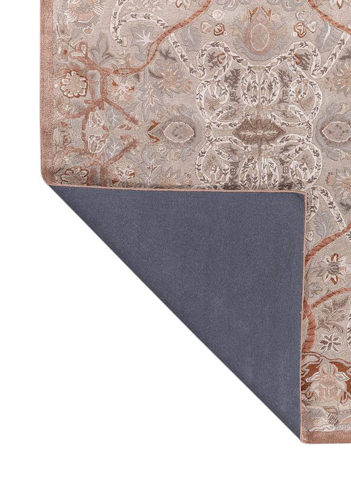 bodhi ivory wool and viscose hand tufted Rug - Backing Shot bodhi ivory wool and viscose hand tufted Rug - Backing Shot