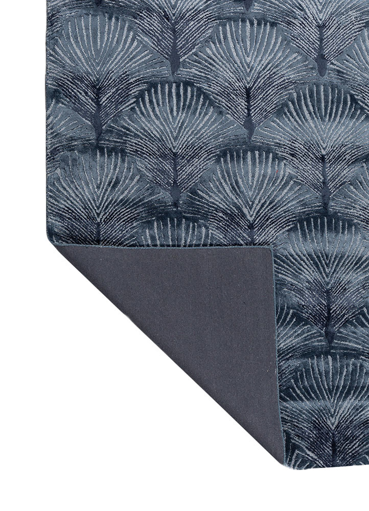 aurelia ivory viscose hand tufted Rug - Backing Shot