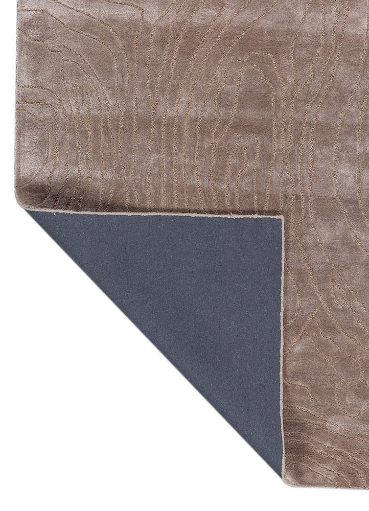 white noise ivory viscose hand tufted Rug - Backing Shot white noise ivory viscose hand tufted Rug - Backing Shot