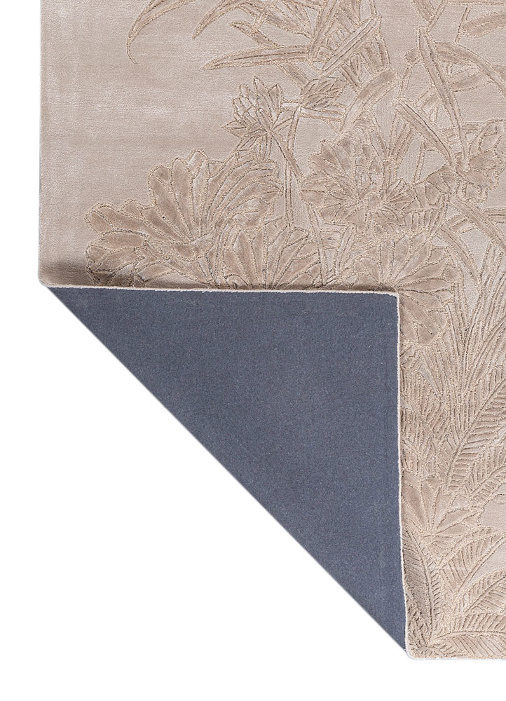 aurelia ivory wool and viscose hand tufted Rug - Backing Shot aurelia ivory wool and viscose hand tufted Rug - Backing Shot