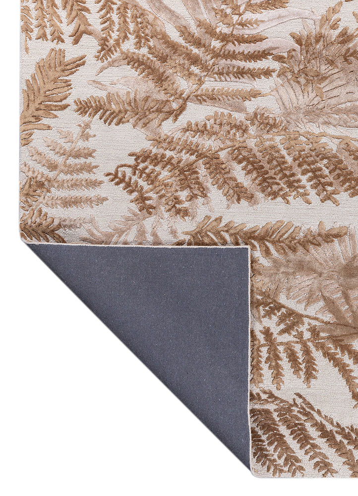 hacienda ivory wool and viscose hand tufted Rug - Backing Shot hacienda ivory wool and viscose hand tufted Rug - Backing Shot