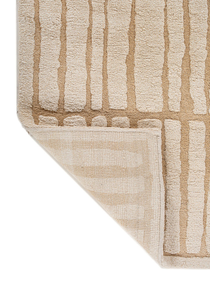 zuri ivory acrylic hand knotted Rug - Backing Shot zuri ivory acrylic hand knotted Rug - Backing Shot