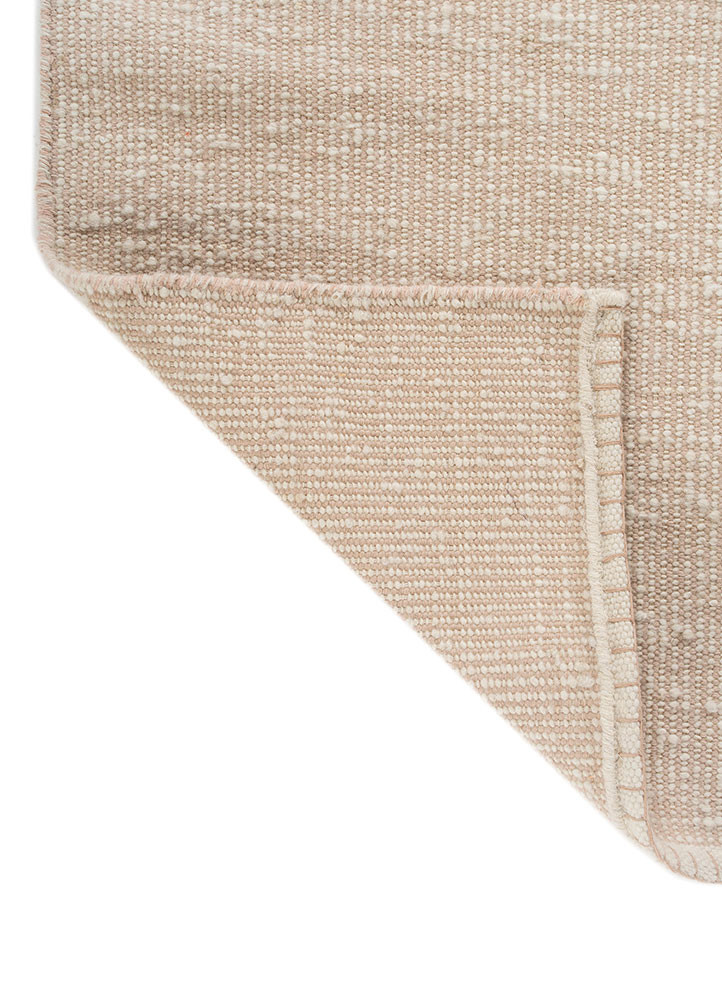 abrash ivory wool flat weaves Rug - Backing Shot abrash ivory wool flat weaves Rug - Backing Shot