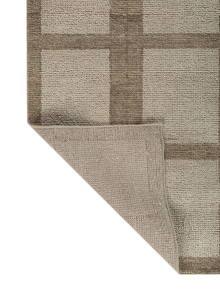 aprezo grey and black wool hand knotted Rug - Backing Shot aprezo grey and black wool hand knotted Rug - Backing Shot