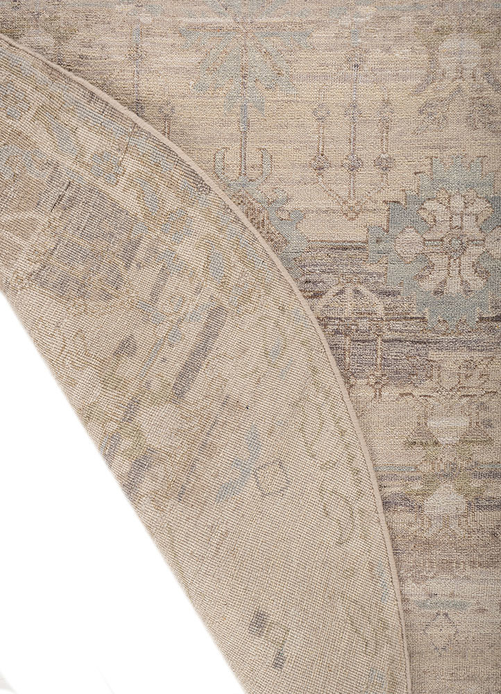 someplace in time ivory afghan wool hand knotted Rug - Backing Shot someplace in time ivory afghan wool hand knotted Rug - Backing Shot