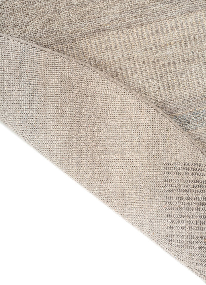 blythe blue wool hand knotted Rug - Backing Shot blythe blue wool hand knotted Rug - Backing Shot