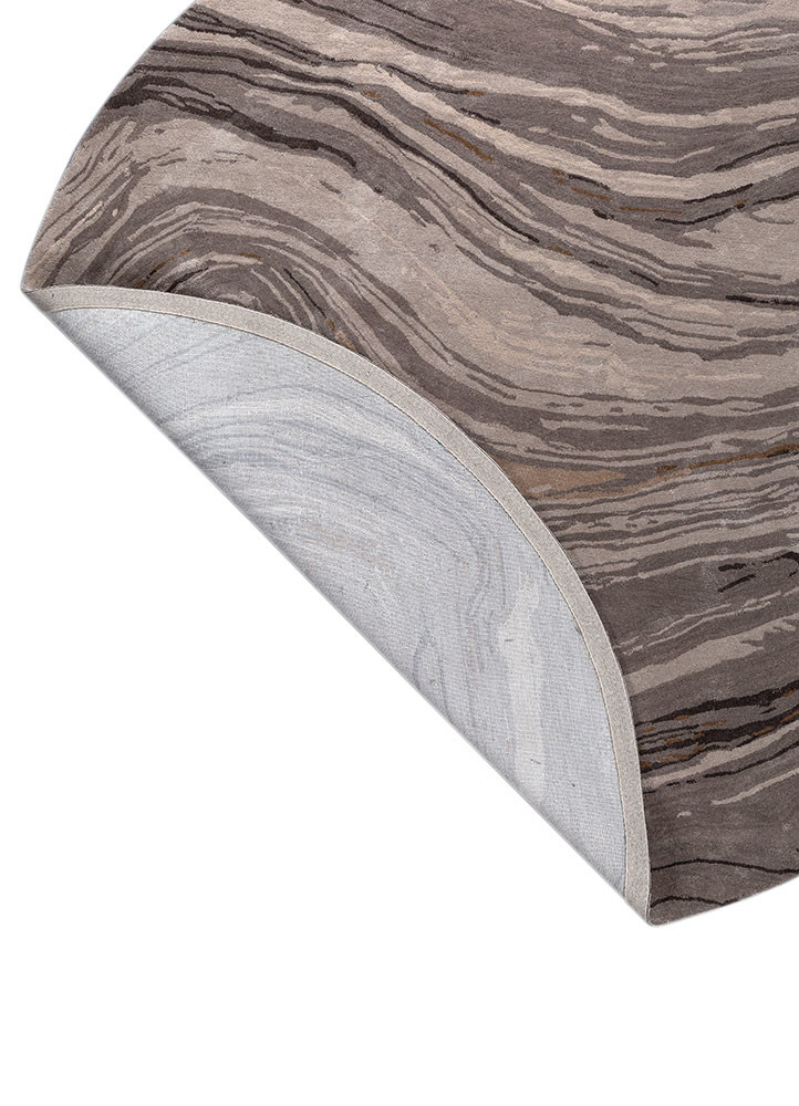 genesis grey and black wool and viscose hand tufted Rug - Backing Shot genesis grey and black wool and viscose hand tufted Rug - Backing Shot