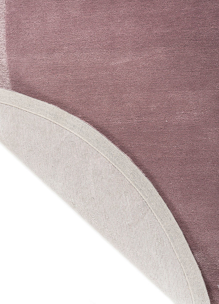 cera pink and purple wool and viscose hand tufted Rug - Backing Shot cera pink and purple wool and viscose hand tufted Rug - Backing Shot