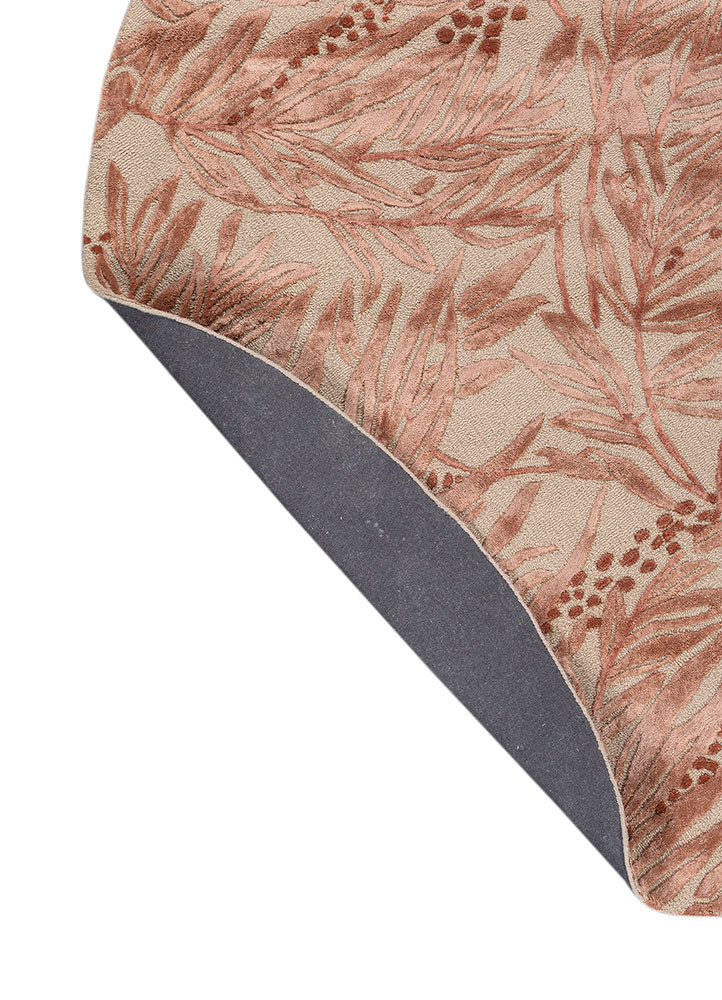 aurelia pink and purple wool and viscose hand tufted Rug - Backing Shot