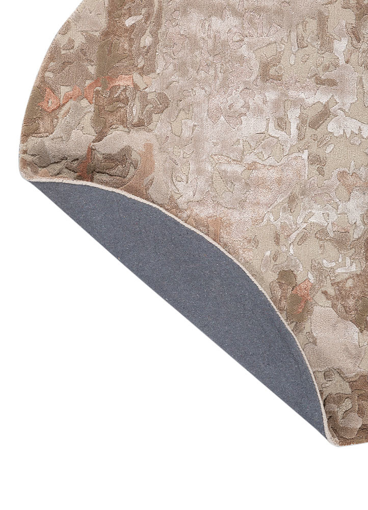 genesis ivory wool and viscose hand tufted Rug - Backing Shot