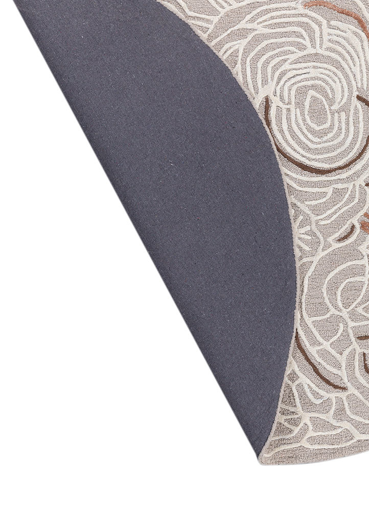 aurelia ivory wool and viscose hand tufted Rug - Backing Shot aurelia ivory wool and viscose hand tufted Rug - Backing Shot