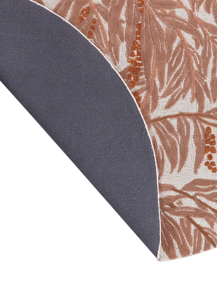 aurelia ivory wool and viscose hand tufted Rug - Backing Shot