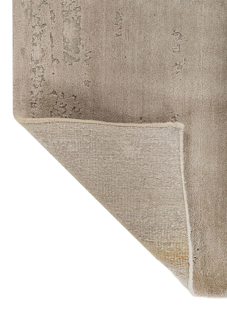 chaos theory by kavi ivory wool and bamboo silk hand knotted Rug - Backing Shot chaos theory by kavi ivory wool and bamboo silk hand knotted Rug - Backing Shot