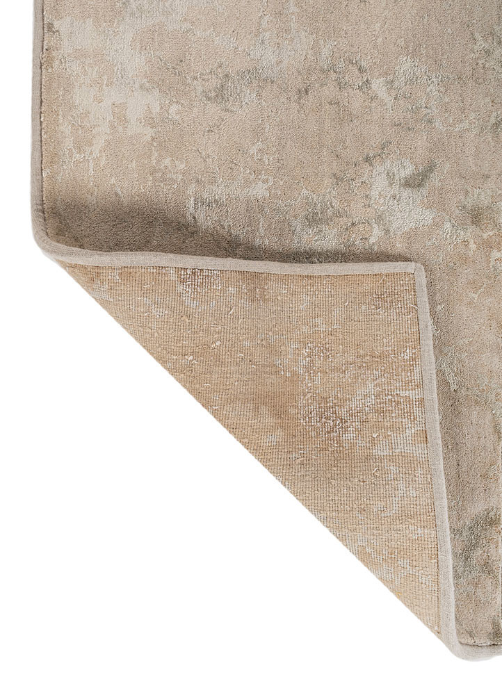 chaos theory by kavi grey and black wool and bamboo silk hand knotted Rug - Backing Shot chaos theory by kavi grey and black wool and bamboo silk hand knotted Rug - Backing Shot